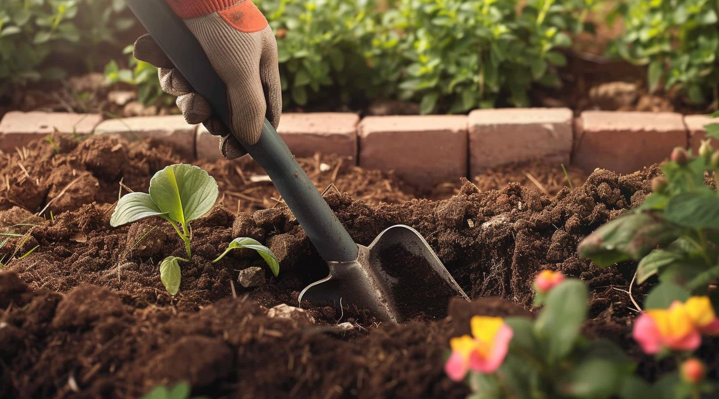 Unkraut im Garten entfernen